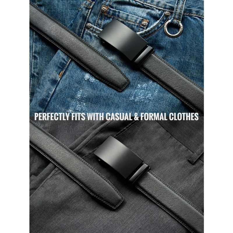FlexFit – Micro-Adjust Leather Ratchet Belt