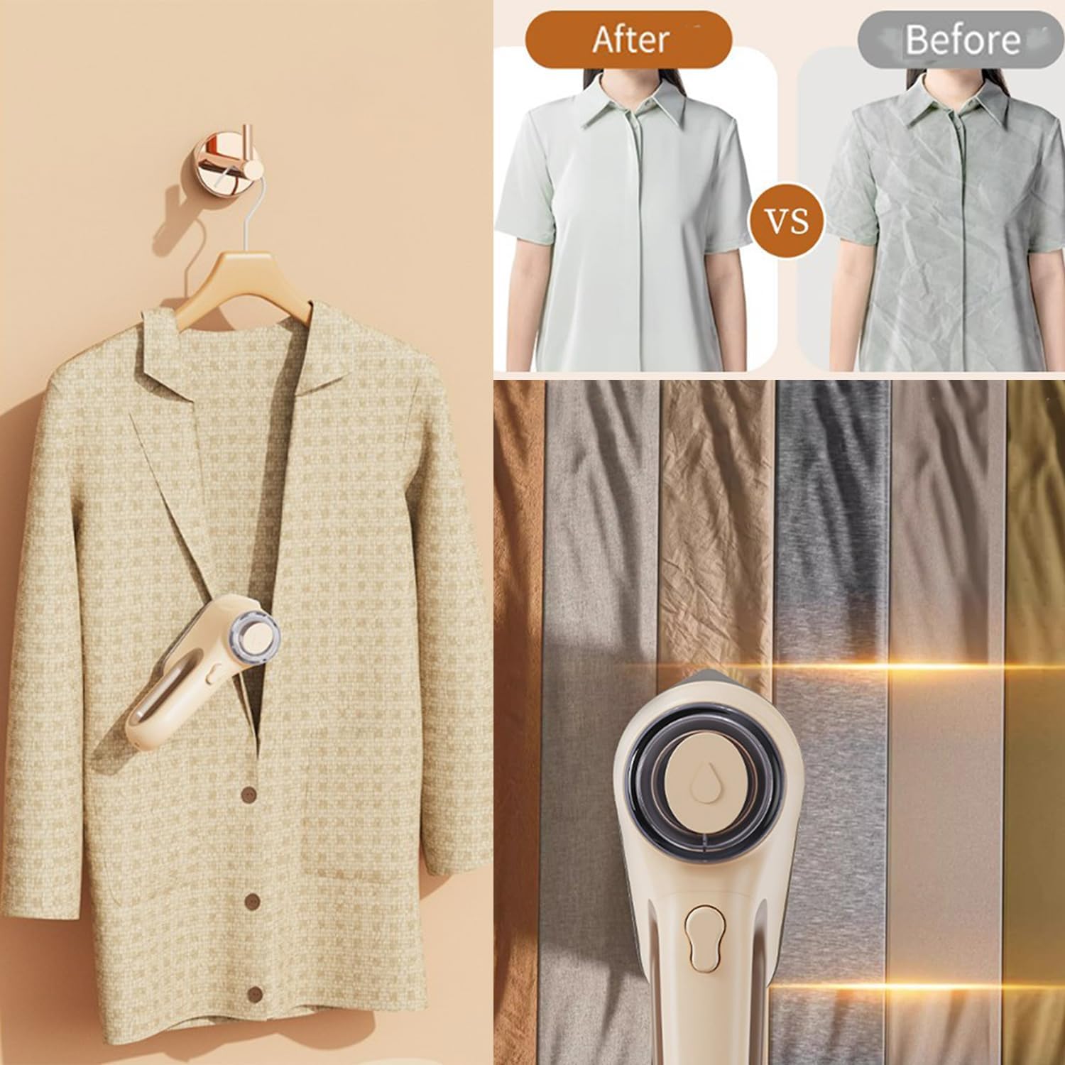 SteamEase – Portable Vacuum Clothes Steamer