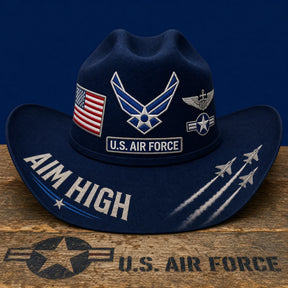 FreedomRidge – Aim High Air Force Western Hat