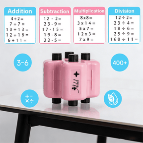 EduRoll – 4-in-1 Math Practice Roller Stamp Set