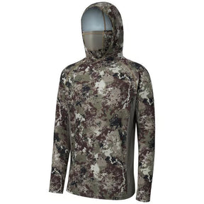 SunGuardPro - UPF 50+ Camo Hunting & Fishing Hoodie with Mask