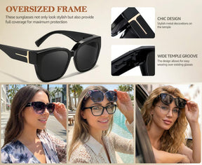 VisionGuard - UV400 Over-Glasses Polarized Sunglasses