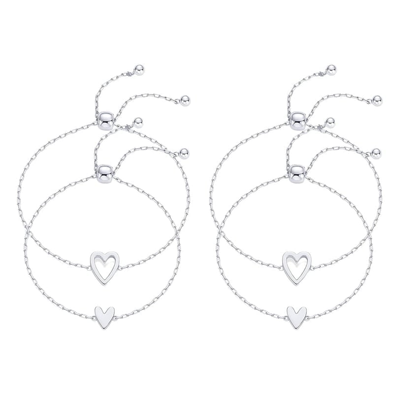 ForeverTies – Adjustable Duo Friendship Bracelet Set