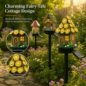 MushLumi – Solar Fairy-Tale Mushroom Cottage Light