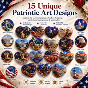 HeritageStars - 15-Piece Patriotic Collectibles