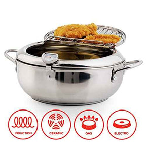 CookForge – Premium Stainless Frying Po & Oil Control Rack System
