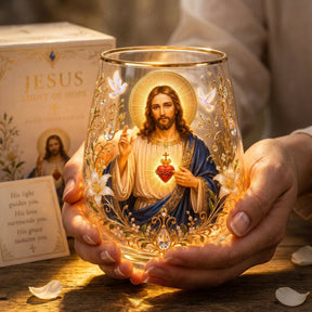 DivineSip – Sacred Heart of Jesus Glass Cup