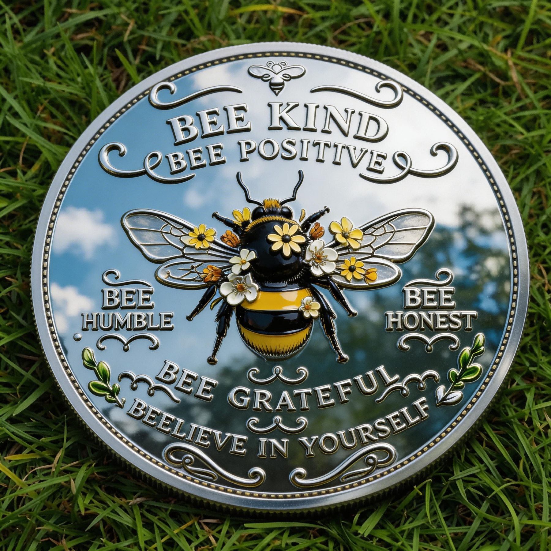 KindVibes – Bee Kind Positivity Collectible Coin