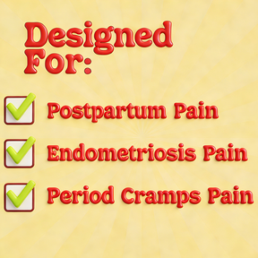 HeatRelief Pro - Vibration & Herbal Heating Pad for Period Cramps