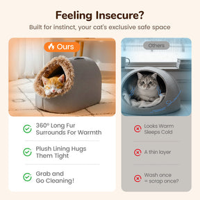CozyPaws – Warm Retreat Pet Bed