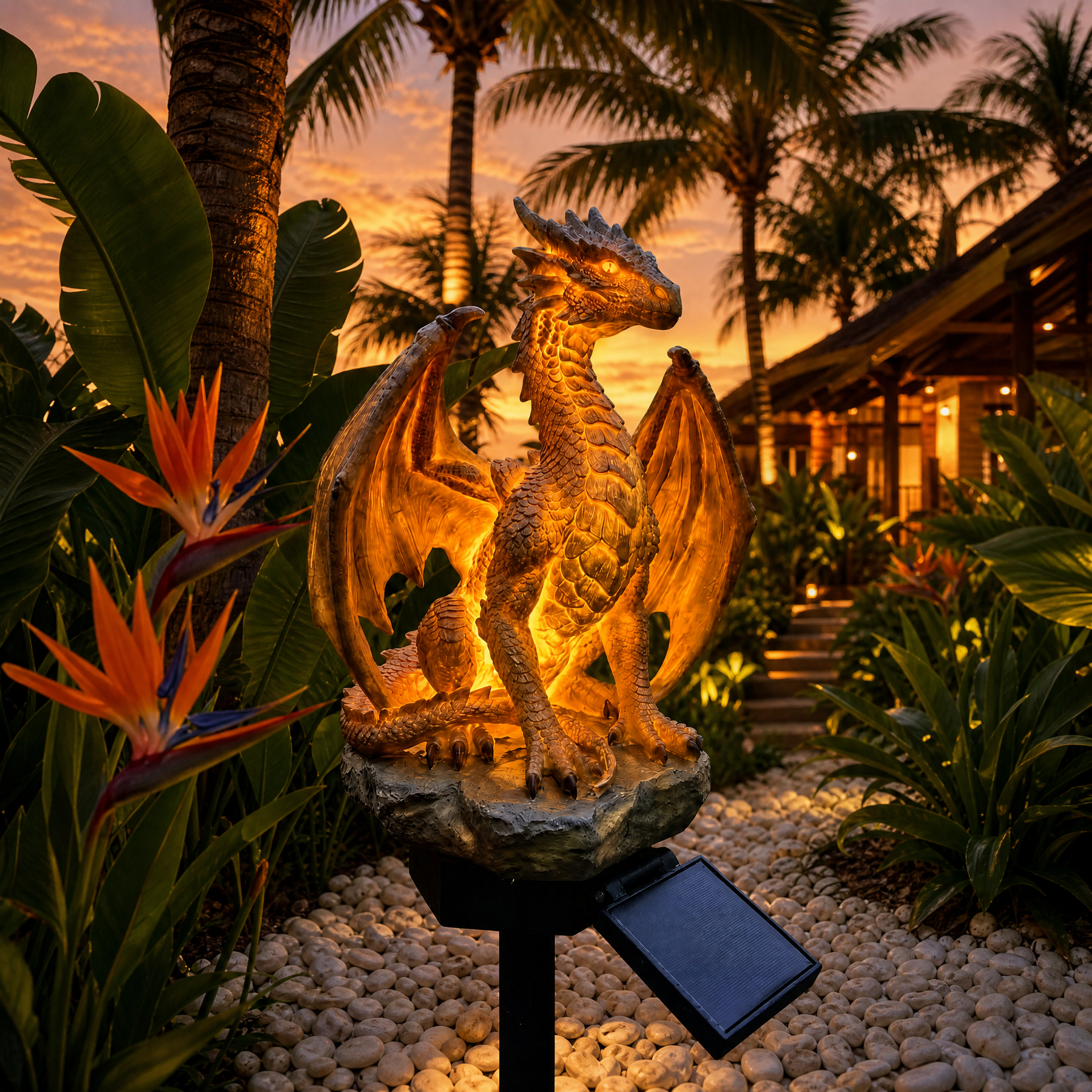 DrakeLight – Fantasy Dragon Outdoor Solar Decor