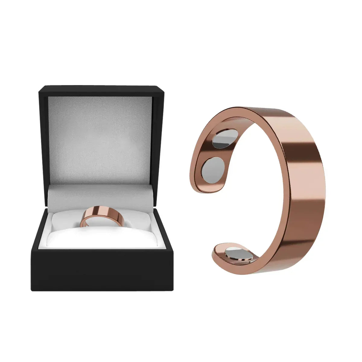 MagnaLuxe – Elegant Stainless Steel Magnetic Ring