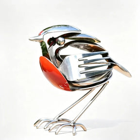 RobinForge – Handcrafted Scrap Metal Robin Sculpture
