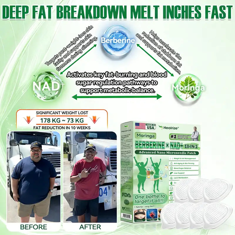 𝐎𝐟𝐟𝐢𝐜𝐢𝐚𝐥 𝐔𝐒 𝐒𝐭𝐨𝐫𝐞 | 🧑‍⚕️🩺 𝐇𝐞𝐚𝐥𝐫𝐢𝐳𝐞® Moringa · Berberine × NAD+ 𝟏𝟎-𝐢𝐧-𝟏 𝐀𝐝𝐯𝐚𝐧𝐜𝐞𝐝 𝐍𝐚𝐧𝐨 𝐌𝐢𝐜𝐫𝐨𝐧𝐞𝐞𝐝𝐥𝐞 𝐏𝐚𝐭𝐜𝐡 — 𝐎𝐧𝐜𝐞 𝐃𝐚𝐢𝐥𝐲, 𝐕𝐢𝐬𝐢𝐛𝐥𝐞 𝐑𝐞𝐬𝐮𝐥𝐭𝐬 𝐢𝐧 𝟕 𝐃𝐚𝐲𝐬