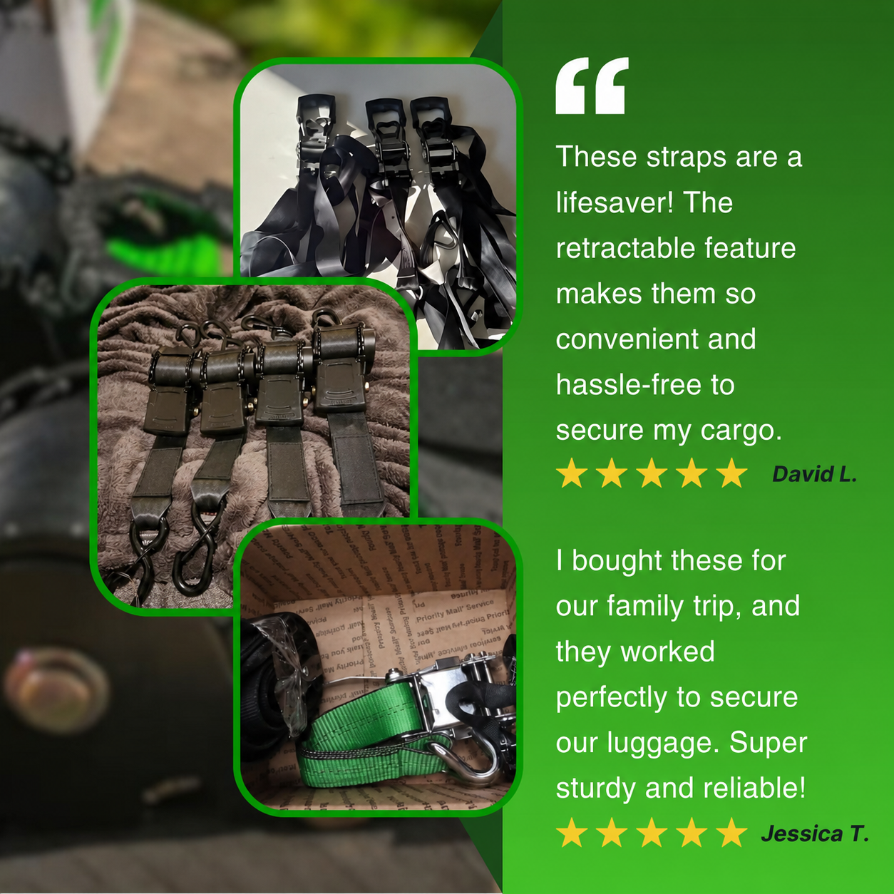 CargoLock - Retractable Ratchet Strap (2026 Upgraded Edition)