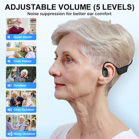 VibraHear – Wireless Bone Conduction Hearing Aid Earbuds