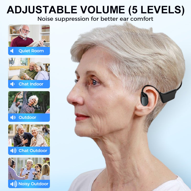 VibraHear – Wireless Bone Conduction Hearing Aid Earbuds