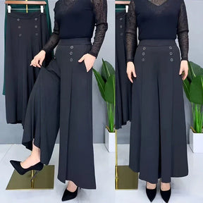 BelleFlow – Flattering Wide Leg Comfort Trousers