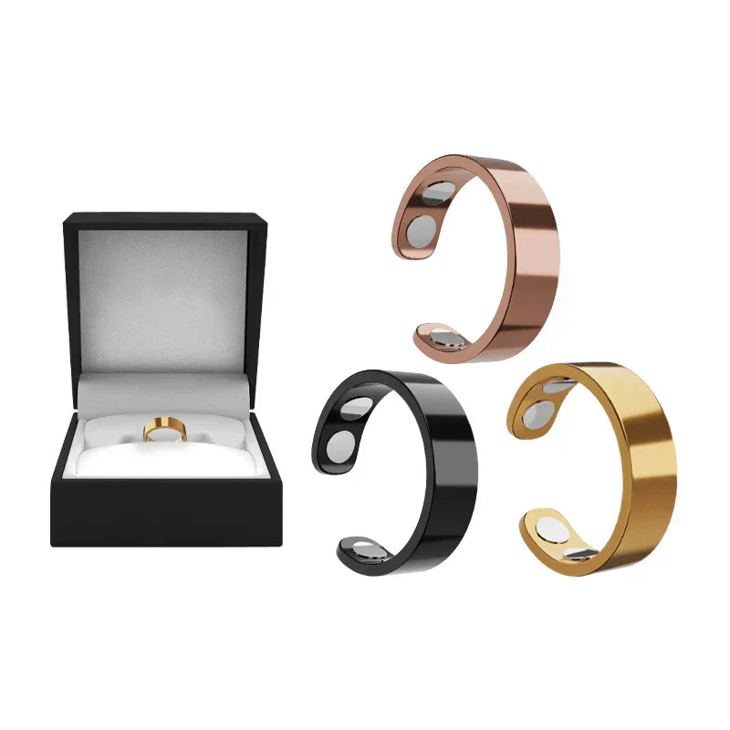MagnaLuxe – Elegant Stainless Steel Magnetic Ring