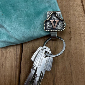 RodeoKey – Western Initial Key Clip