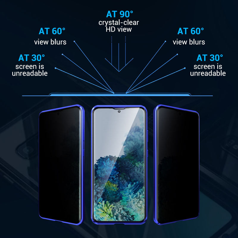 ShieldNova – Magnetic Tempered Glass Case for Samsung S23–S25
