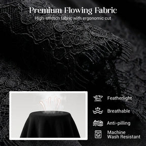 LunaLace - Chic Pleated Lace Trim Mini Skirt