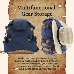 RodeoTrail – Rugged Cowboy Style Travel Backpack Bag