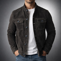 EliteSuede – Modern Men's Shirt Jacket
