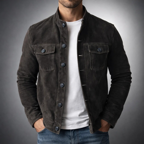 EliteSuede – Modern Men's Shirt Jacket