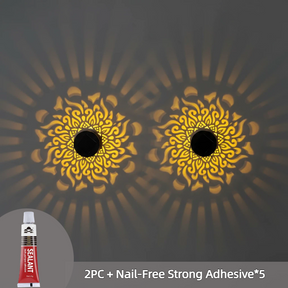 SunMandala – Warm Amber Projection Lamp