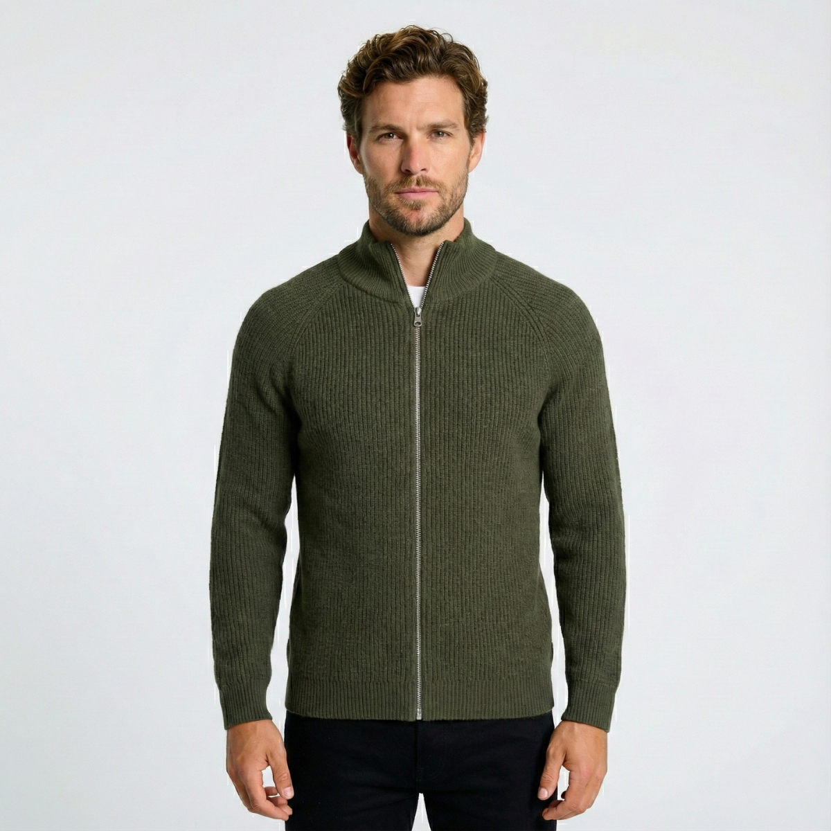 Colton Cashmere Zip Sweater | Lupi