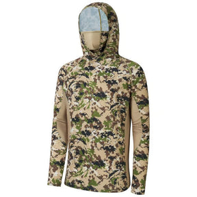 SunGuardPro - UPF 50+ Camo Hunting & Fishing Hoodie with Mask