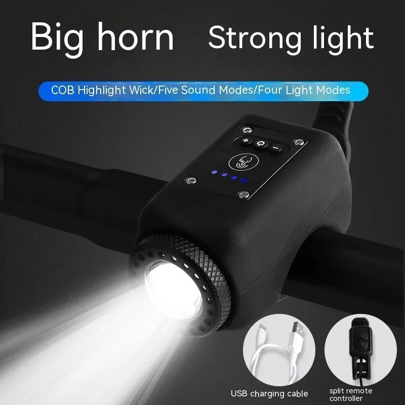 RideSafe – Electronic Bike Horn with Powerful Floodlight