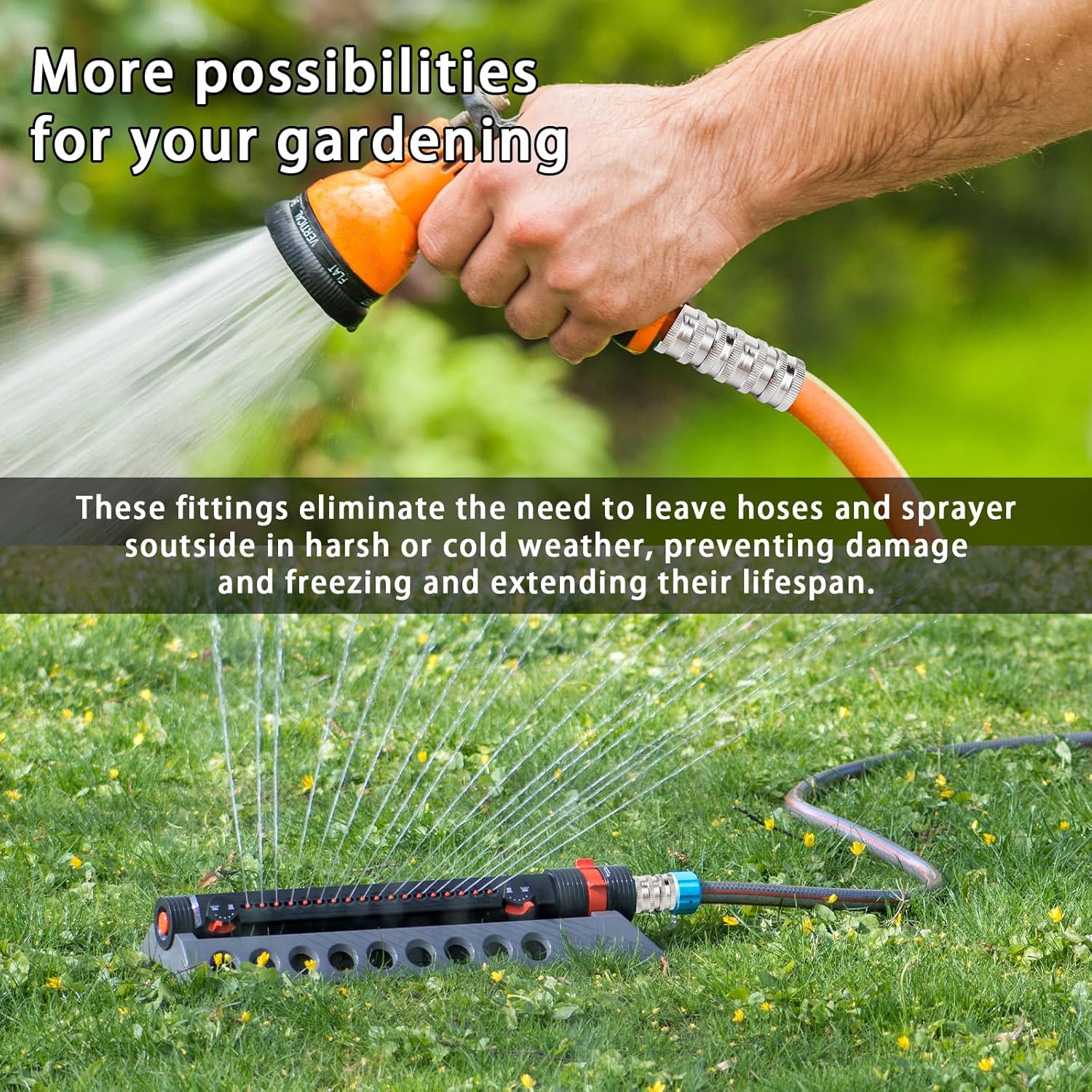 GardenPro – Stainless Steel Quick Connect Hose Set