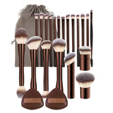GlamPro – Premium 20-Piece Coffee Makeup Brush Collection