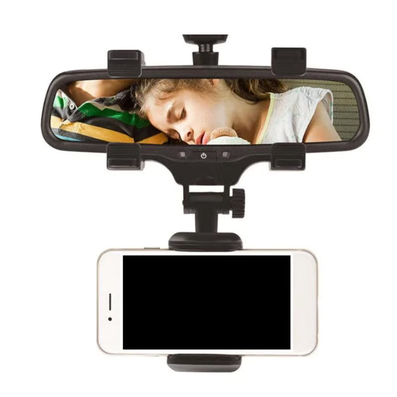 FlexMount – Rotatable Rearview Mirror Phone Holder