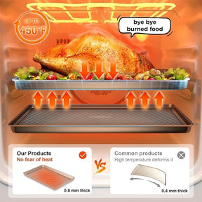 BakePro – Diamond Texture Oven Tray Set