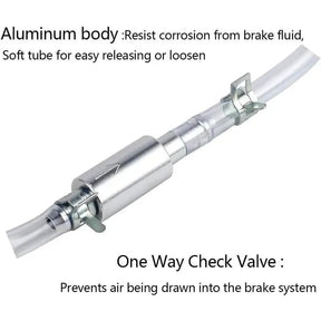 BrakeFlow – Universal One-Way Brake Bleeder Hose Kit