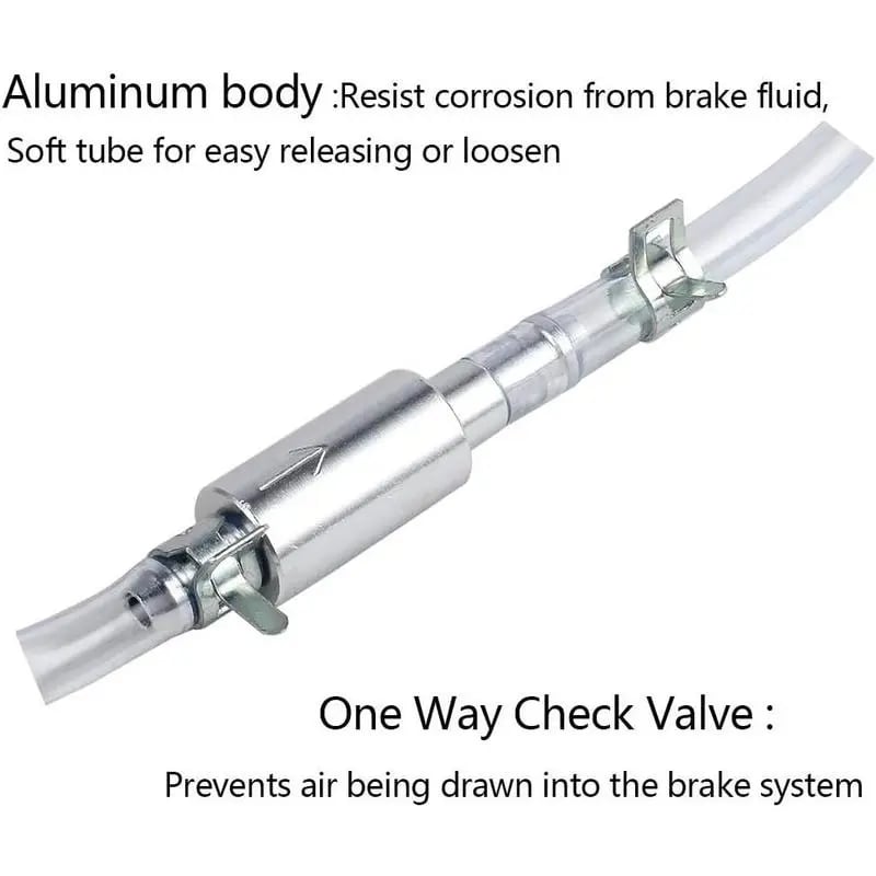 BrakeFlow – Universal One-Way Brake Bleeder Hose Kit