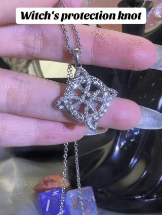 Hecatea – Witch’s Knot Birthstone Necklace