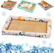 CoolNest – Breathable Rattan Cooling Pet Bed