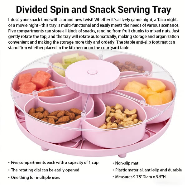 PartyTwist – Rotating Divided Tray