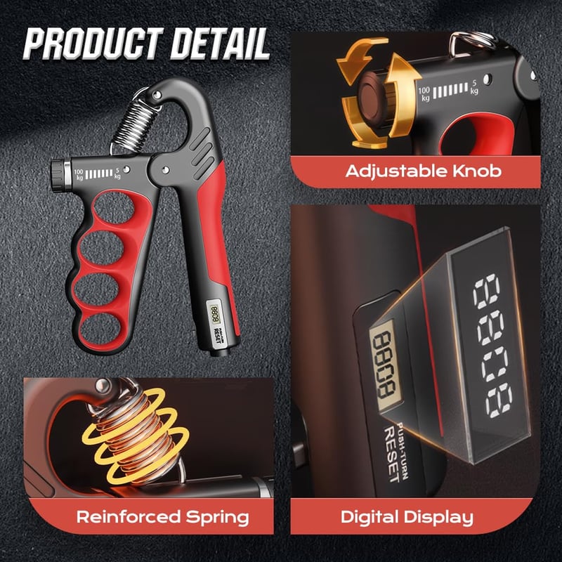 GripTrack – Hand Exerciser with Automatic Counter