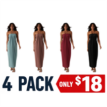 HalterTie – Elegant Back Maxi Dress with Pockets
