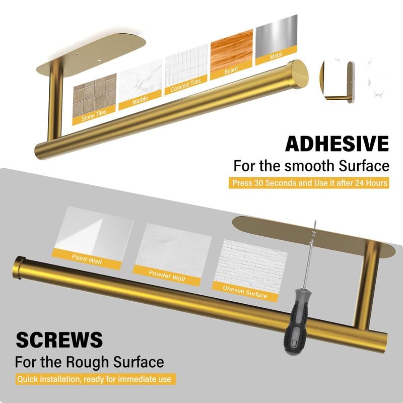 PureSteel – Elegant Wall Roll Holder