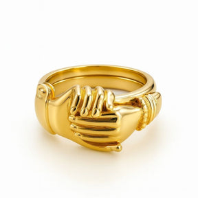 HeartLoom – Clasped Hands Heart Ring for Women