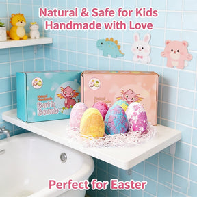 DinoGlow – Fun & Colorful Bath Bomb Eggs