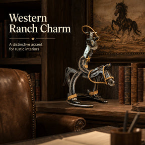 IronRider – Handcrafted Cowboy Pony Ornament