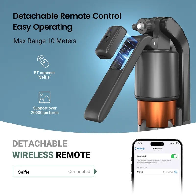 VibeTrack – Smart Selfie Stick Smooth Auto Capture