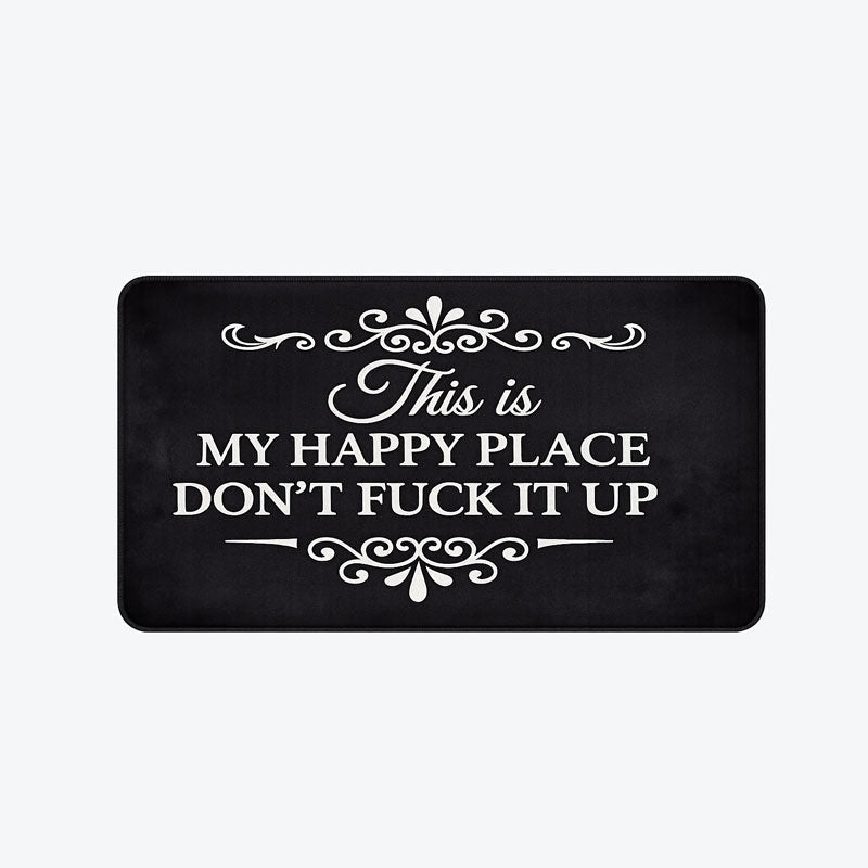 JoyNest – “This Is My Happy Place” Door Mat
